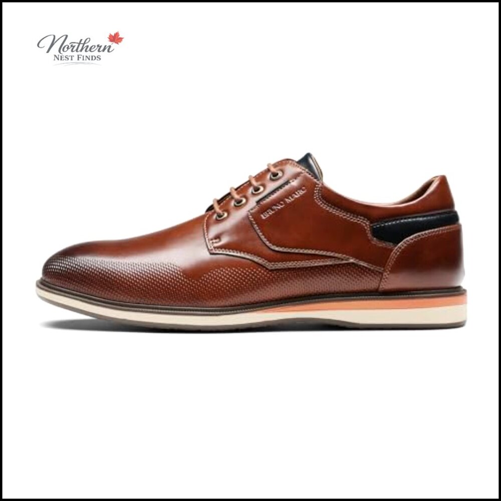 Men's Oxford Dress Shoes, Memory Foam, Business Casual Slip-On - Picture 3 of 7